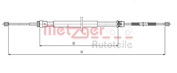 METZGER AUTOTEILE 10.6541 Cable Pull, parking brake