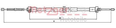Cable Pull, parking brake METZGER AUTOTEILE 10.6547