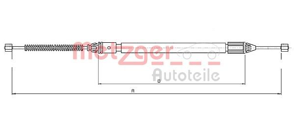 METZGER AUTOTEILE 10.6682 Cable Pull, parking brake