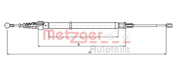 METZGER AUTOTEILE 10.7139 Cable Pull, parking brake