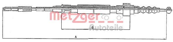 METZGER AUTOTEILE 10.7403 Cable Pull, parking brake