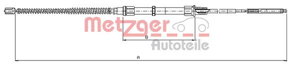METZGER AUTOTEILE 10.7405 Cable Pull, parking brake
