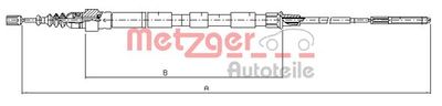 Cable Pull, parking brake METZGER AUTOTEILE 10.7410