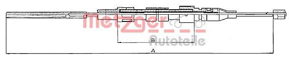 METZGER AUTOTEILE 10.744 Cable Pull, parking brake