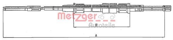 METZGER AUTOTEILE 10.748 Cable Pull, parking brake