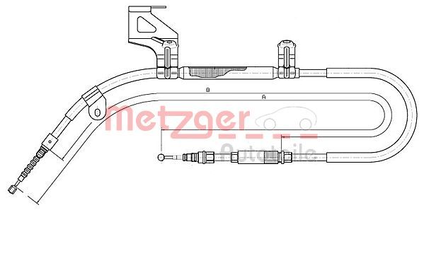 METZGER AUTOTEILE 10.7482 Cable Pull, parking brake