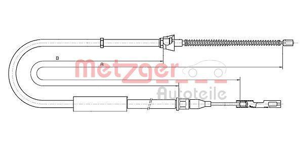 METZGER AUTOTEILE 10.7515 Cable Pull, parking brake