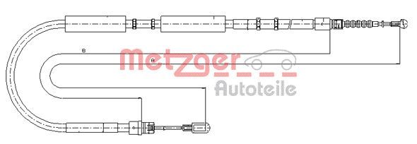 METZGER AUTOTEILE 10.7536 Cable Pull, parking brake