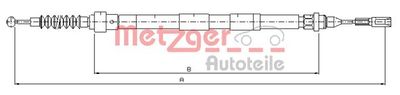 Cable Pull, parking brake METZGER AUTOTEILE 10.7620