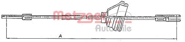 METZGER AUTOTEILE 10.818 Cable Pull, parking brake