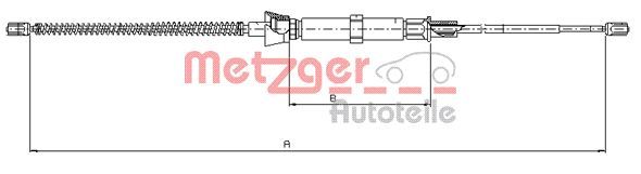 METZGER AUTOTEILE 10.9032 Cable Pull, parking brake