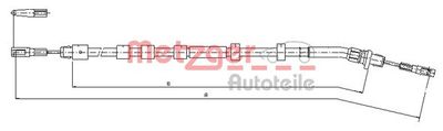 Cable Pull, parking brake METZGER AUTOTEILE 10.9512