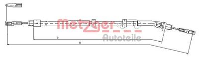 Cable Pull, parking brake METZGER AUTOTEILE 10.9513