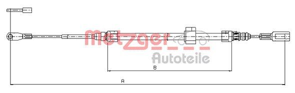 METZGER AUTOTEILE 10.9881 Cable Pull, parking brake