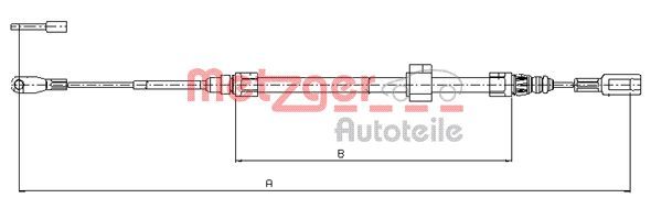 METZGER AUTOTEILE 10.9882 Cable Pull, parking brake