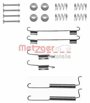 Accessory Kit, brake shoes METZGER AUTOTEILE 105-0795