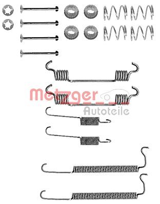 Accessory Kit, brake shoes METZGER 105-0849