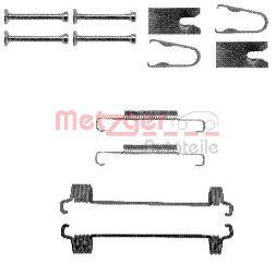Accessory Kit, parking brake shoes METZGER AUTOTEILE 105-0875