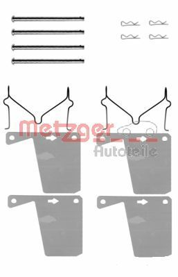 Accessory Kit, disc brake pad METZGER AUTOTEILE 109-0960