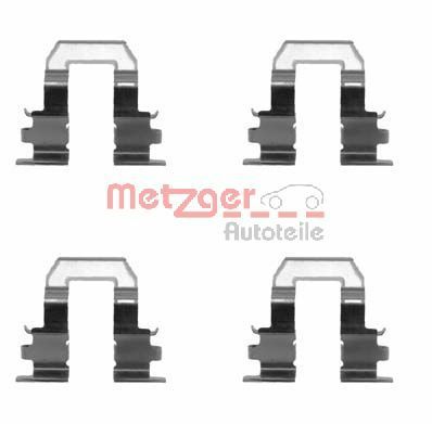 Accessory Kit, disc brake pad METZGER AUTOTEILE 109-1255