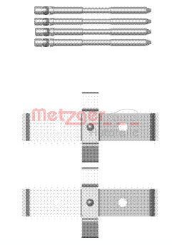Accessory Kit, disc brake pad METZGER AUTOTEILE 109-1694