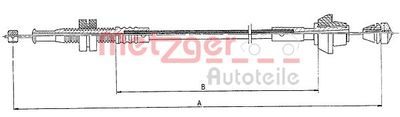 Accelerator Cable METZGER AUTOTEILE 11.0126