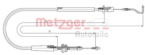 METZGER AUTOTEILE 11.0636 Accelerator Cable