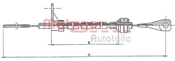METZGER AUTOTEILE 11.065 Accelerator Cable