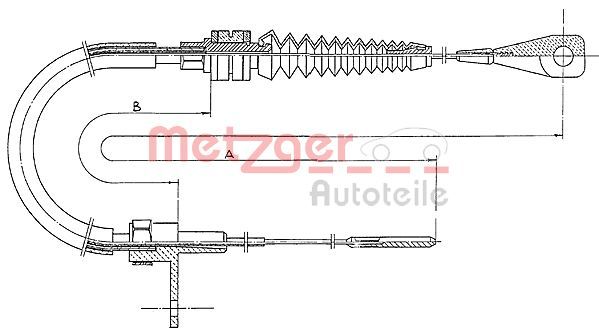 METZGER AUTOTEILE 11.0651 Accelerator Cable