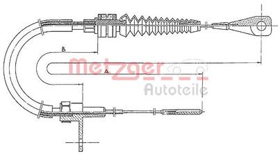 Accelerator Cable METZGER AUTOTEILE 11.0651