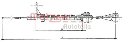 Accelerator Cable METZGER AUTOTEILE 11.065