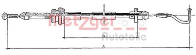 Accelerator Cable METZGER AUTOTEILE 11.087