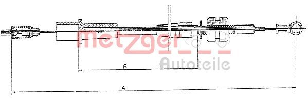 METZGER AUTOTEILE 11.1242 Accelerator Cable