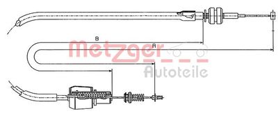Accelerator Cable METZGER AUTOTEILE 11.1247