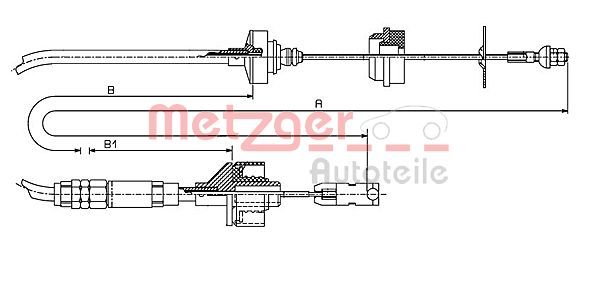 METZGER AUTOTEILE 11.2148 Cable Pull, clutch control