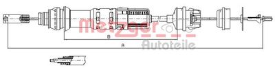 Cable Pull, clutch control METZGER AUTOTEILE 11.2281
