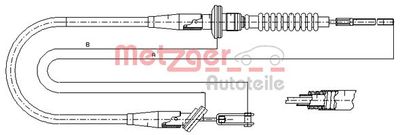 Cable Pull, clutch control METZGER AUTOTEILE 11.2535