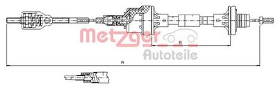 Cable Pull, clutch control METZGER AUTOTEILE 11.2562