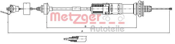 METZGER AUTOTEILE 11.3059 Cable Pull, clutch control