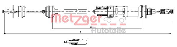 METZGER AUTOTEILE 11.3923 Cable Pull, clutch control