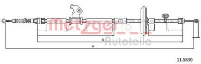 Cable Pull, parking brake METZGER AUTOTEILE 11.5830