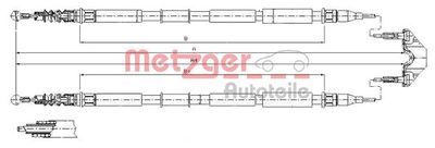 Cable Pull, parking brake METZGER AUTOTEILE 11.5867