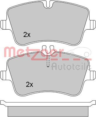 METZGER AUTOTEILE 1170024 Brake Pad Set, disc brake
