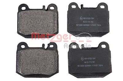 Brake Pad Set, disc brake METZGER AUTOTEILE 1170157
