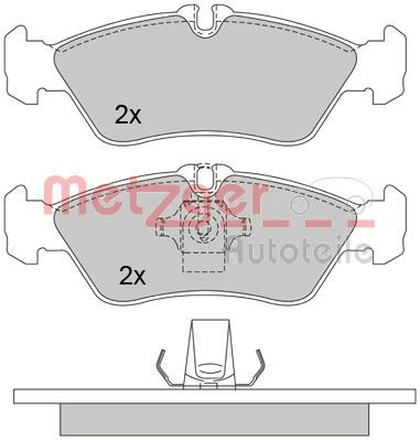 METZGER AUTOTEILE 1170179 Brake Pad Set, disc brake