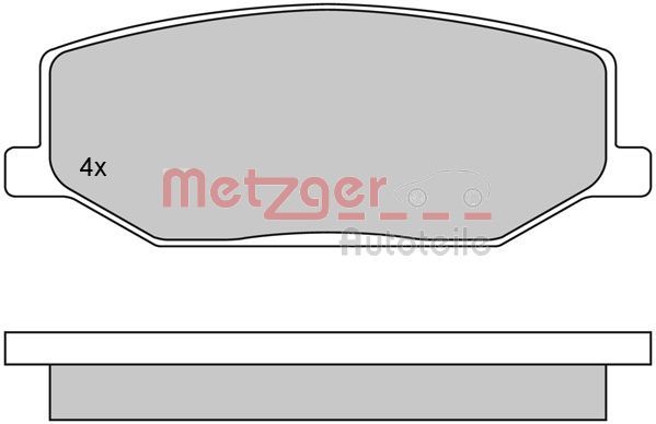 METZGER AUTOTEILE 1170259 Brake Pad Set, disc brake