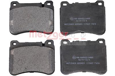 Brake Pad Set, disc brake METZGER AUTOTEILE 1170407