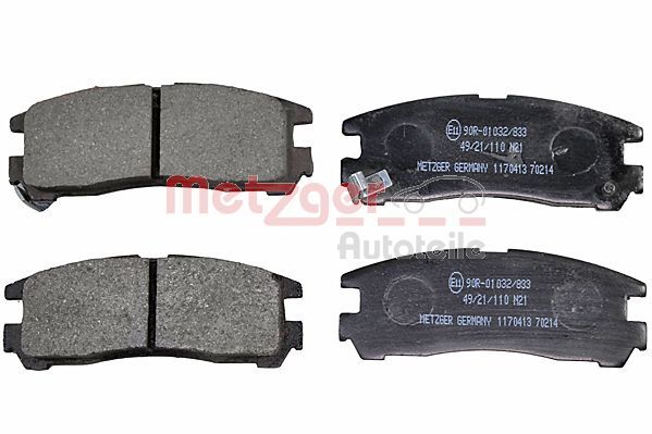 METZGER AUTOTEILE 1170413 Brake Pad Set, disc brake