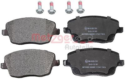 Brake Pad Set, disc brake METZGER AUTOTEILE 1170417