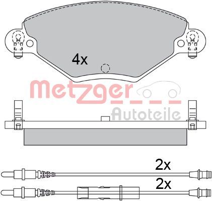 METZGER AUTOTEILE 1170419 Brake Pad Set, disc brake